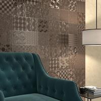 Dune Ceramics Wandtegel Dune Shine 15x15 cm Brons 