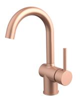 Best Design Lyon wastafelkraan met draaibare uitloop rosé goud