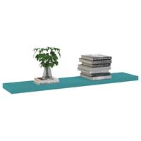 vidaXL Wandschappen zwevend 4 st 120x23,5x3,8 cm MDF blauw