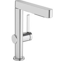 Hansgrohe Finoris wastafelkraan 230 met douche pop-up plug chroom