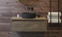 SaniGoods Alvares badmeubel 100cm zonder waskom eiken castle brown