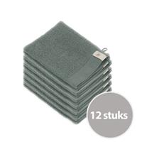 Walra Soft Cotton Washandje 16 x 21 cm 550 gram Legergroen - 12 stuks