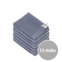 Walra Soft Cotton Washandje 16 x 21 cm 550 gram Indigo - 12 stuks