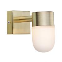 MARKSLOJD MENTON - 1 Licht Badezimmer Wandleuchte Messing IP44, G9 - 