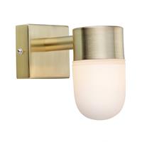 MARKSLOJD MENTON - 1 Licht Badezimmer Wandleuchte Messing IP44, G9 - 