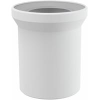 ALCAPLAST WC-Anschluß Anschlussstutzen Länge 15 cm Abfluß weiß weiss WC-Abfluß Abflussrohr WC Verbindung für Toilette