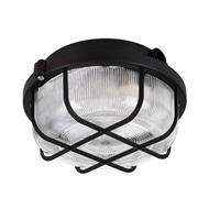 dekolight Deko Light Syrma Rund Schwarz 401015 Buitenplafondlamp, Buitenlamp (wand) E27 Zwart