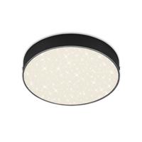 Briloner LED-Deckenleuchte Flame Star, Ø 21,2 cm, schwarz