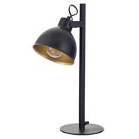 Euluna Tafellamp Trial, kap zwenkbaar zwart/goud