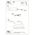 SOLLUX LIGHTING Sollux - 1 Light Ceramic Flush Wandleuchte Weiß, E27