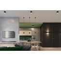 SOLLUX ORBIS - 1 Lichtoberflächenmontiertes Downlight Schwarz, GU10 - 