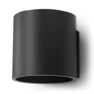 SOLLUX ORBIS - 1 Light Up Down Wall Light Schwarz, G9 - 