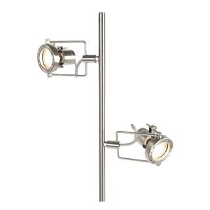 QAZQA Stehleuchte Industriestil Stahl 2-Licht - Suplux