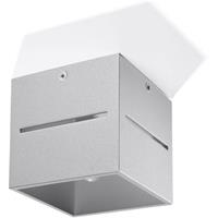 SOLLUX LOBO - 1 helle Decke grau, G9 - 