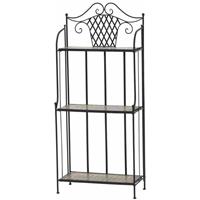 SIENA GARDEN Regal Prato 143 cm Eisen mit Mosaikoptik