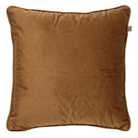 Dutch Decor Finn - Kussenhoes Velvet Tobacco Brown 60x60 Cm