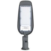 BES LED Led Straatlamp - Aigi Animo - 100w - Helder/koud Wit 6500k - Waterdicht Ip65 at Grijs - Aluminium