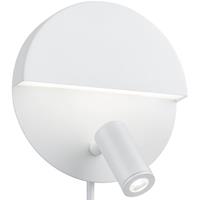 BES LED Led Wandlamp - Trion Marano - 8w - Warm Wit 3000k - Rond at Wit - Aluminium