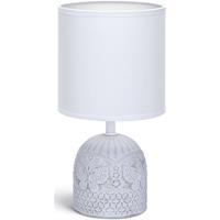 BES LED Led Tafellamp - Tafelverlichting - Aigi Cruni - E14 Fitting - Rond at Wit - Keramiek