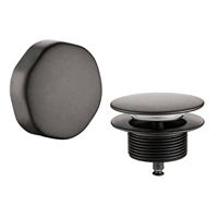 Wiesbaden knop/plug badoverloopcombinatie Gunmetal