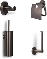 Blue Label Vida toilet accessoires set - gun metal