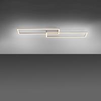 JUST LIGHT. LED-Deckenleuchte Iven, dim, stahl, 92,4x22cm