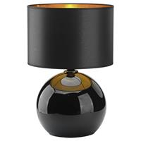 Euluna Tafellamp Palla, Ã 36 cm, zwart/goud
