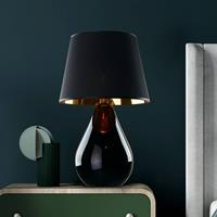 Euluna Tafellamp Lacrima, zwart/goud