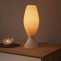 Tagwerk Tafellamp diamant van biomateriaal, linen, 33 cm