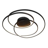 Lindby Kateryna LED plafondlamp zwart Ø 60 cm