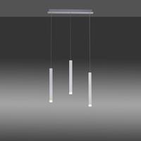 Leuchten Direkt LED-Pendelleuchte Bruno, dreiflammig, aluminium