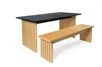 Woodman Bank Stripe in scandinavisch design, houtfineer van eiken