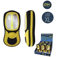 EDM LED Taschenlampe Cob xl Doppelfunktion 1led xl x 3w und 3 LED x 1w mit Haken und Magnet