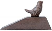 Esschert Design Deurstopper/deurwig vogel - gietijzer - donker bruin - 15 x 6.5 x 9 cm - Deurstoppers