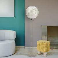 Tagwerk Vloerlamp vlechtwerk, bol, silk