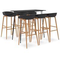 VIDAXL 7-tlg. Bar-Set Schwarz