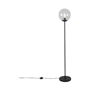 QAZQA Vloerlamp pallon - Transparant - Art Deco - D 250mm