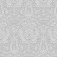 Laura Ashley Heraldic Damask Slate Grau Vliestapete - 10mx52cm