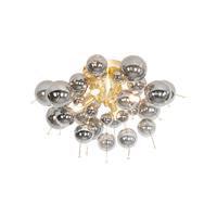 QAZQA Design plafondlamp messing met smoke glas 4-lichts - Explode