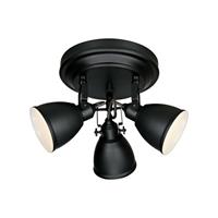 MARKSLOJD LIGHTING Markslojd FJLBACKA - 3 Light Ceiling Cluster Spotlight Lampe Schwarz, E14