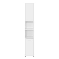 ML-DESIGN Badezimmer-Set Badezimmerschrank weiß, 30x190x30 cm, aus MDF