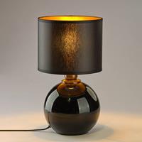 Euluna Tafellamp Palla, Ã 20 cm, zwart/goud
