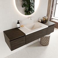 Mondiaz Bukla badmeubel 160 dark brown en talc