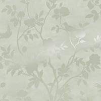 Laura Ashley Eglantine Silhouette Eau de Nil Vliestapete - 10mx52cm - 