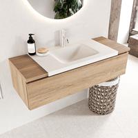 Mondiaz Bukla badmeubel 1 kraangat 120 washed oak en talc