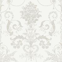 Laura Ashley Josette Dove Grau & Weiss Vliestapete - 10mx52cm - 