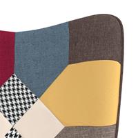 vidaXL Relaxstoel patchwork stof