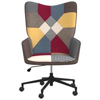 vidaXL Relaxstoel patchwork stof