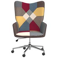 vidaXL Relaxstoel patchwork stof