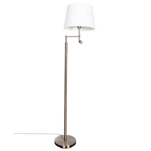 CentralLight Staande lamp 'Orlando' By Rydens antiek messing vloerlamp e27 fitting 157cm